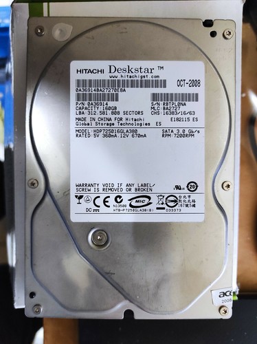 Hard disk hitachi deskstar - disk,