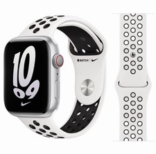 Cinturino originale Apple Watch Nike Sport SUMMIT BIANCO/NERO 49mm 46mm 45mm 44mm