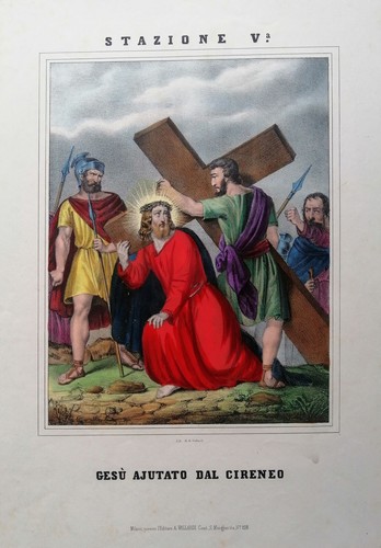 Via crucis stazione - stazione, v