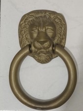 Battiportone Leone in ottone 