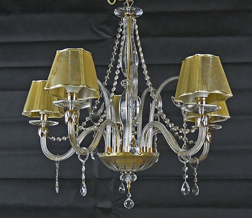 Lampadario tutto cristallo - lampadario,