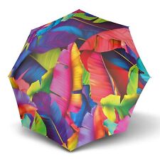 Ombrello Knirps T.200 Medium Duomatic Palm Multicolore Blu Giallo Nuovo