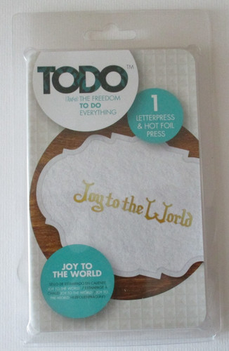 Todo letterpress hot - &, foil
