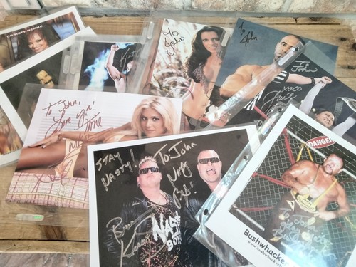 Autografi pro wrestlers lotto - wrestlers,