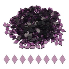 Piastrelle per mosaico 200 g piastrelle per mosaico in vetro colorato viola trasparente