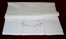 Asciugamano • Cotone • Ricamato a mano con Orlo a giorno• Vintage