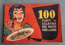LIBRETTO PULICITARIO IDEAL 100 PIATTI GELATINA CHE POTETE FARE IN CASA-RICETTARI