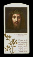 santino cromo-holy card VOLTO SANTO DI GESU'