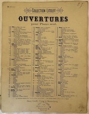 LUDWIG VAN BEETHOVEN LEONORE 3 FIDELIO PIANOFORTE SPARTITI PIANO INIZIO 900