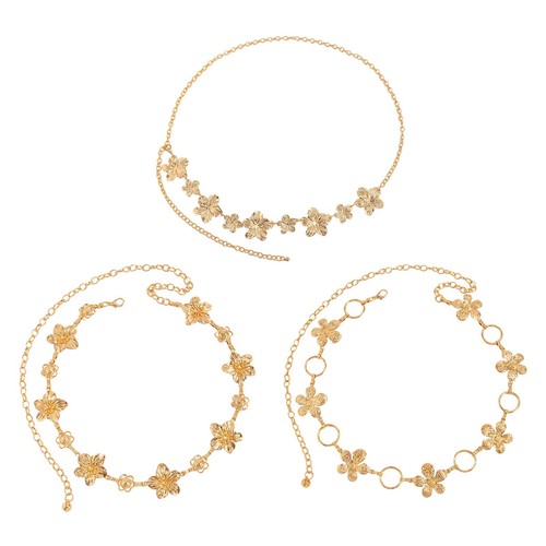 Cintura donna metallo oro - 1x,