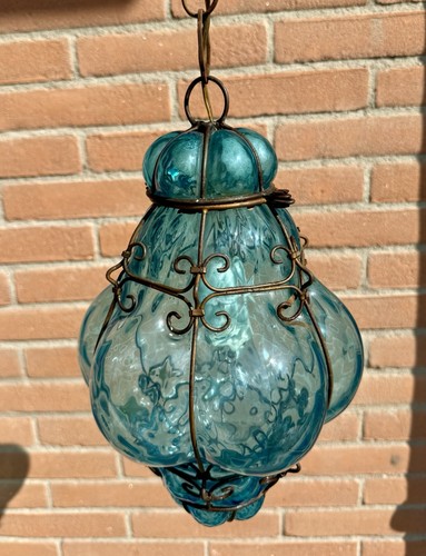 Lampada sospensione vetro - a, in