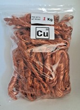 Rame in trecce - Elemento Cu 29 -  Riciclato in sacchetti  100gr - 2kg