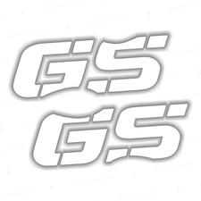 n.2 Adesivi Bianco Fianco Serbatoio compatibili con BMW F 800 GS (2008–2015)