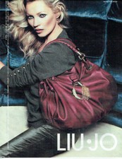 Publicité Advertising1020 2012  Liu.Jo   sac haute couture & Kate Moss 