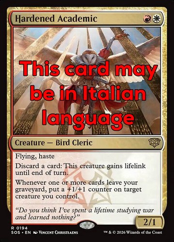 Mtg hardened academic exc - hardened,