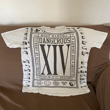 Maglia Uomo bianca e nera manica corta taglia L usato condizioni discrete