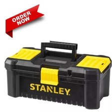 STANLEY STST1-75515 Cassetta degli attrezzi essenziale bassa impermeabile, nero/giallo, 12,5 pollici