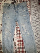 Jeans Uomo Pull&bear Ripped TG M EUR 40 USA 31