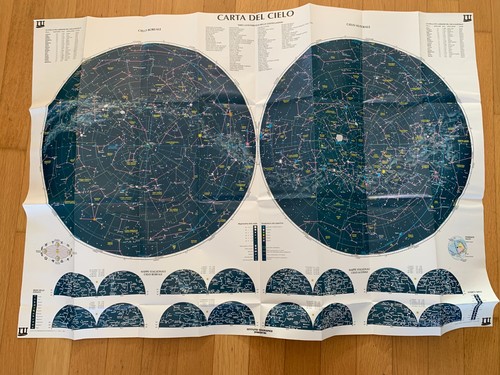 Carta astronomica il cielo - astronomica,