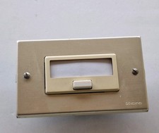 BTICINO MAGIC 5018X pulsante campanello portanome targhetta con viti OXIDAL