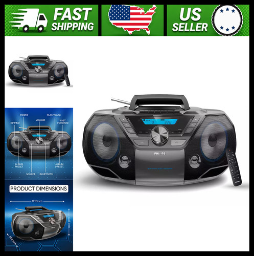Philips boombox portatile - cd,