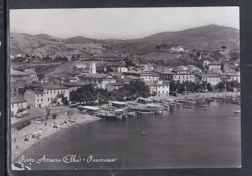 Cartolina porto azzurro elba - cartolina,