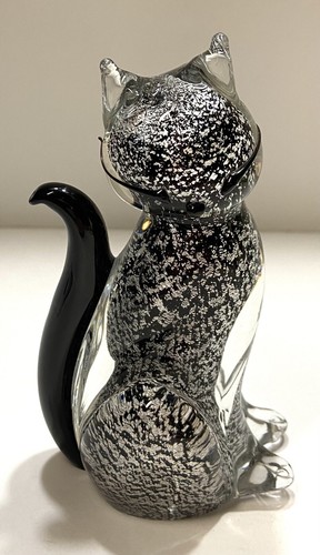 Statuina gatto formia vetro - statuina,