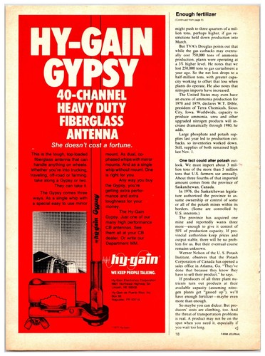 Antenna gypsy gain - gypsy, hy-gain