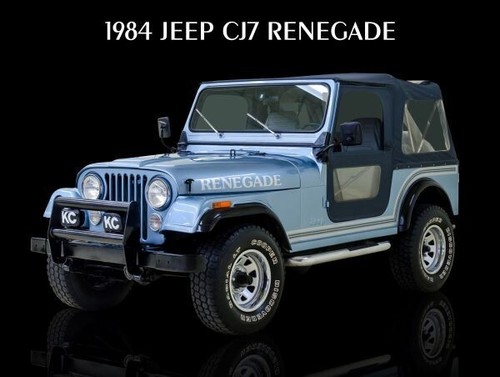 Insegna jeep cj7 - renegade, 1984