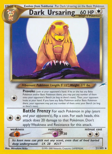 Dark ursaring 105 - ursaring, 21/105