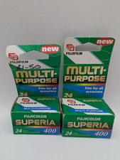 Confezione Pellicola Fuji Superia 400 Scaduta 2000 Nuova Vecchio Stock 2x24 Rara
