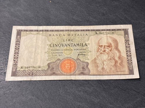 50000 lire leonardo - lire,