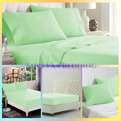 Lenzuolo letto salvia - , tasche