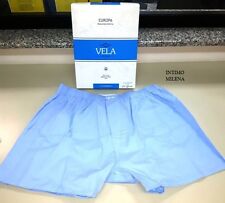 6 MUTANDE VELA ART. EUROPA UOMO  BOXER CON APERTURA IN COTONE POPELINE