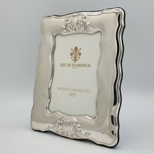 CORNICE PORTAFOTO in ARGENTO MASSICCIO 925 13×18*1004 new