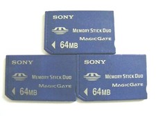 3 x 64 MB Memory Stick Duo