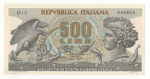 500 lire aretusa - 500, decr
