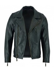 Giacca nera uomo vera pelle - , di