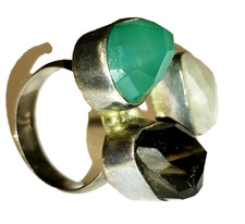 grande ANELLO in argento 925 e