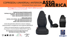 ASSO AMERICA - Coprisedili Universali Anteriori per Auto (Poggiatesta Integrali)
