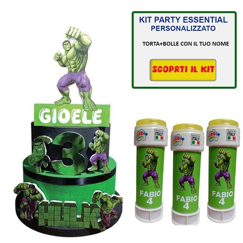 Kit festa hulk con - festa, torta