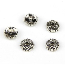  300pcs argento tibetano fiore