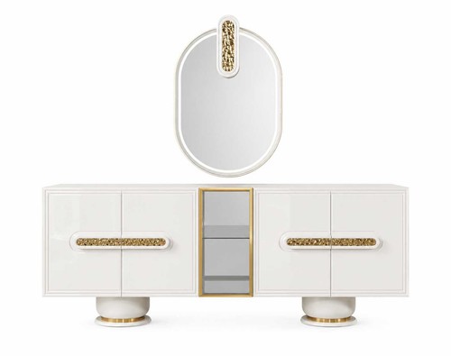 Credenza con specchio - , buffet