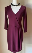 Raffinato abito CristinaEffe con incrocio bordeaux Tg 42