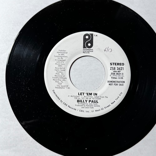 Rare rpm record promo - 45,