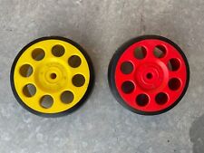 RUOTA GIORDANI CARROZZINA PASSEGGINO ANNI 70 GOMMA DIAMETRO 11 CM GIOCATTOLO