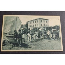 Cartolina Bellaria (Rimini) - Hotel Miramare e Spiaggia