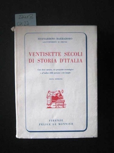 Ventisette secoli storia - secoli,