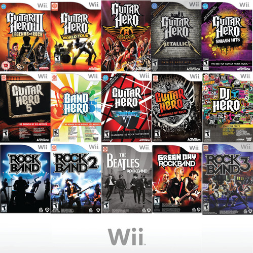 Nintendo wii guitar hero - nintendo,