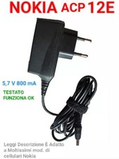 ALIMENTATOR  NOKIA ACP  12E 5,7V 800mA Caricabatteria Telefon Cellulare TESTATO